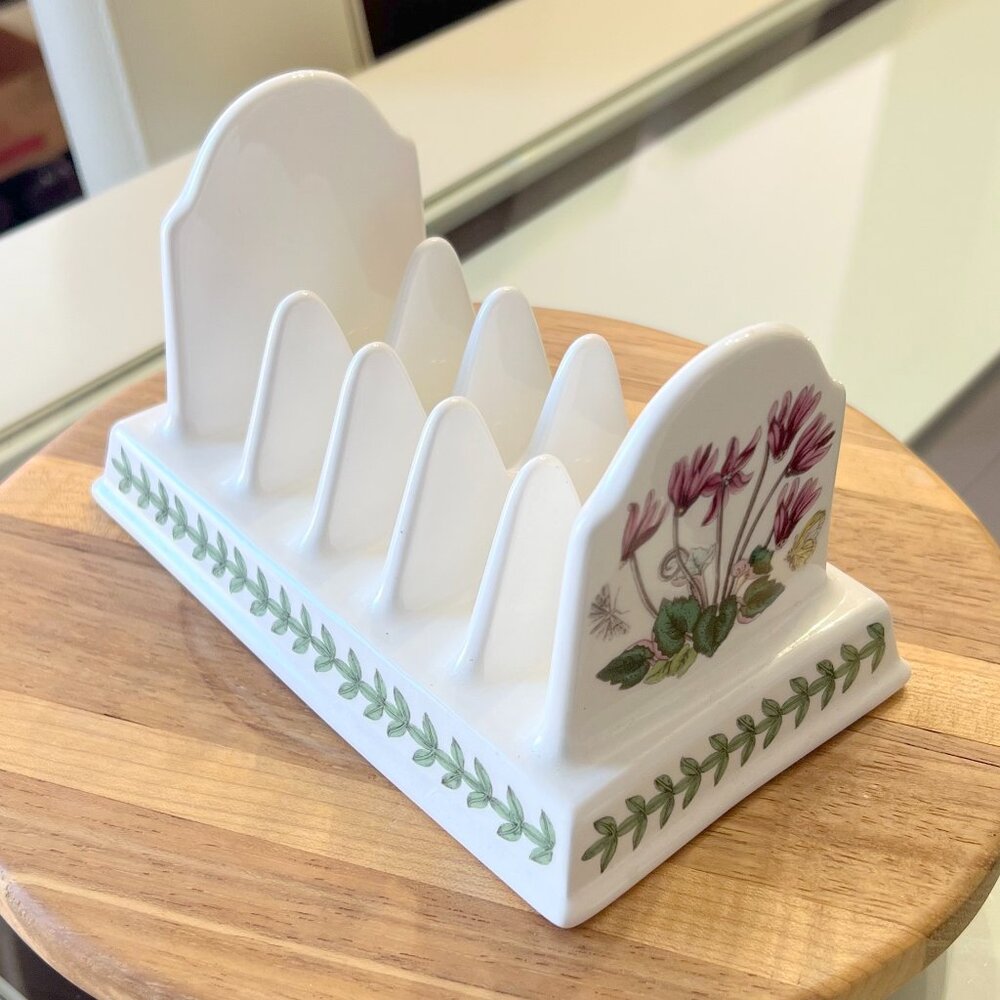 Portmeirion Botanic Garden Toast Rack, Napkin or Letter Holder! Made in Britain!